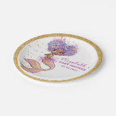 Bord Afrikaanse Amerikaanse Zeemeermin Baby shower (Gekanteld)