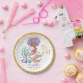 Bord Afrikaanse Amerikaanse Zeemeermin Baby shower (Feest)