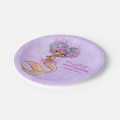 Bord Afrikaanse Amerikaanse Zeemeermin Baby shower (Gekanteld)