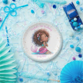 Bord Afrikaanse Amerikaanse Zeemeermin Baby shower (Feest)