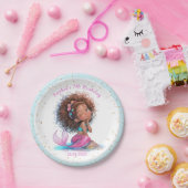 Bord Afrikaanse Amerikaanse Zeemeermin Baby shower (Feest)