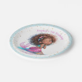 Bord Afrikaanse Amerikaanse Zeemeermin Baby shower (Gekanteld)