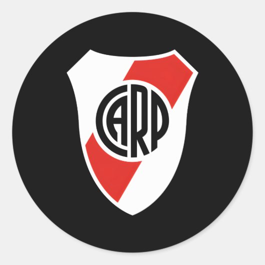 Bord Argentina Shield 2022 Ronde Sticker (Voorkant)