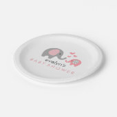 Bord Baby Elephant Baby shower Roze (Gekanteld)