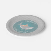 Bord Baby shower met zoete haaien (Gekanteld)