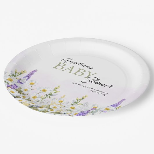 Bord baby shower papier (Gekanteld)