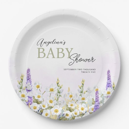Bord baby shower papier (Voorkant)