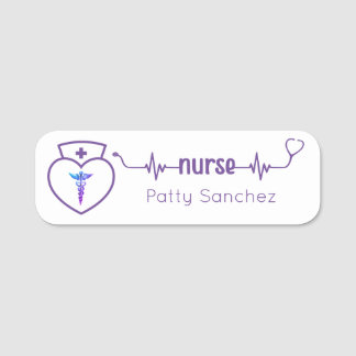 Bord badges Minimalistisch Paars Modern