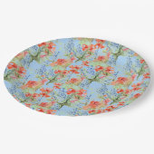 Bord Balsam en Lobelia bloemen (Gekanteld)