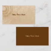 Bord Beige Grunge Visitekaartjes (Voorkant / Achterkant)
