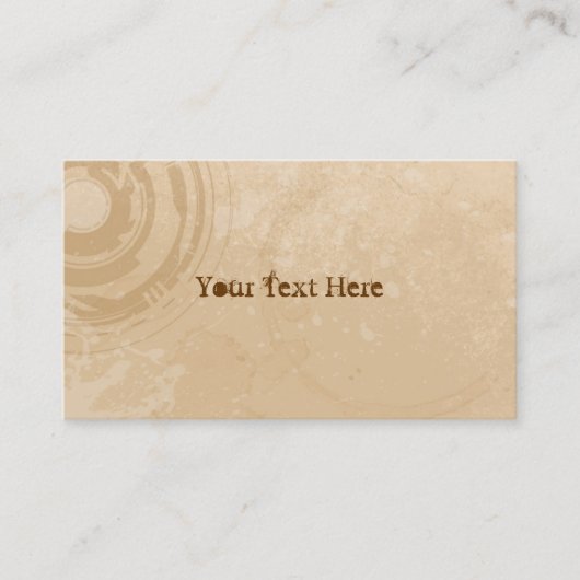Bord Beige Grunge Visitekaartjes (Voorkant)