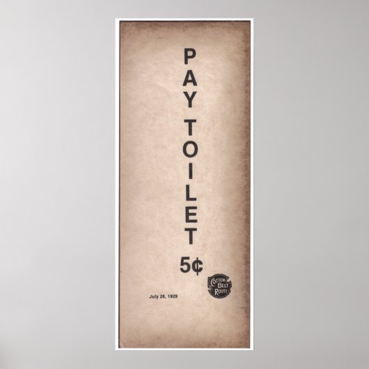 bord - Betaal 5 eBay-winkel Poster (Voorkant)