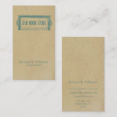  Bord bibliotheek Visitekaartje (Voorkant / Achterkant)