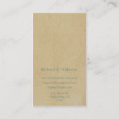  Bord bibliotheek Visitekaartje (Achterkant)