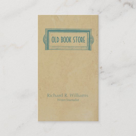  Bord bibliotheek Visitekaartje (Voorkant)