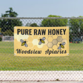 Bord Bijenhoning Imker Honingraat Pure Rauw Honing Spandoek (Insitu)