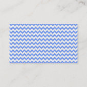  bord, blauw Chevron Pattern Visitekaartje (Achterkant)