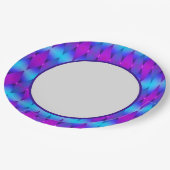 Bord blauw diamantwapier (Gekanteld)