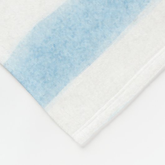 Bord Blauw en Wit Gestreepte Sherpa Deken (Hoek)