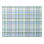 Bord Blauw Groen Geplay Feestdagen Kaart Envelopvo Notitieblok (Voorkant)