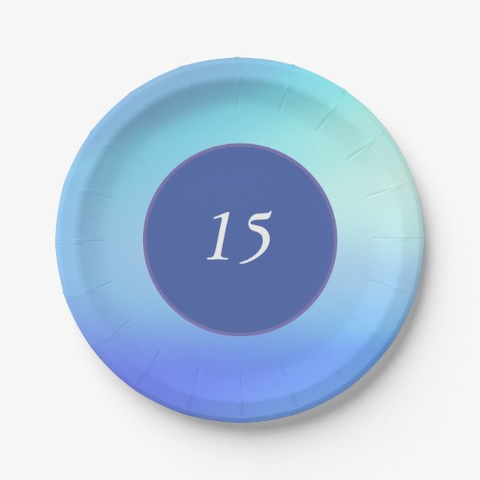 Bord Blauw papier (Voorkant)