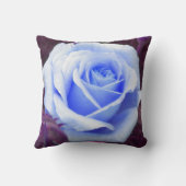 Bord Blauw Roos Gooi kussen (Achterkant)