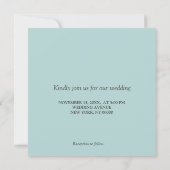 Bord Blauwgroen met romantisch kant en vogelbruilo Kaart (Achterkant)