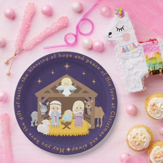 Bord Blonde Nativiteitsscène (Feest)