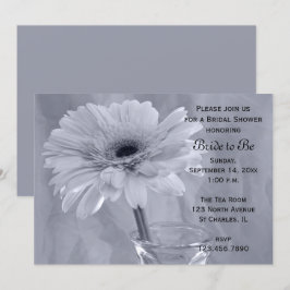 Bord Blue Tinted Daisy Vrijgezellenfeest Kaart