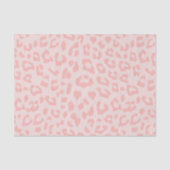 Bord Blush Roze Luipaard Print Tissuepapier (Voorkant)