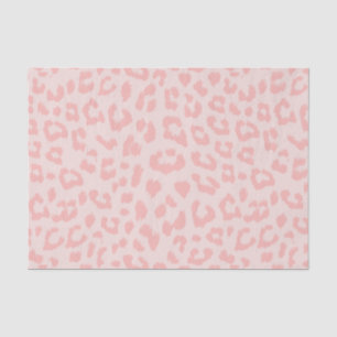 Bord Blush Roze Luipaard Print Tissuepapier