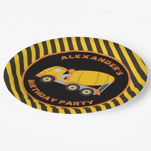 Bord bouwtong Birthday Party Paper (Gekanteld)