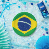 Bord Braziliaans vlaggenpapier (Feest)