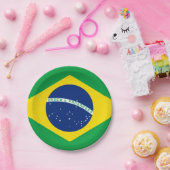 Bord Braziliaans vlaggenpapier (Feest)