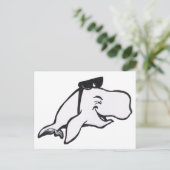 Bord Briefkaart voor het glimlachen van walvis (Staand voorkant)