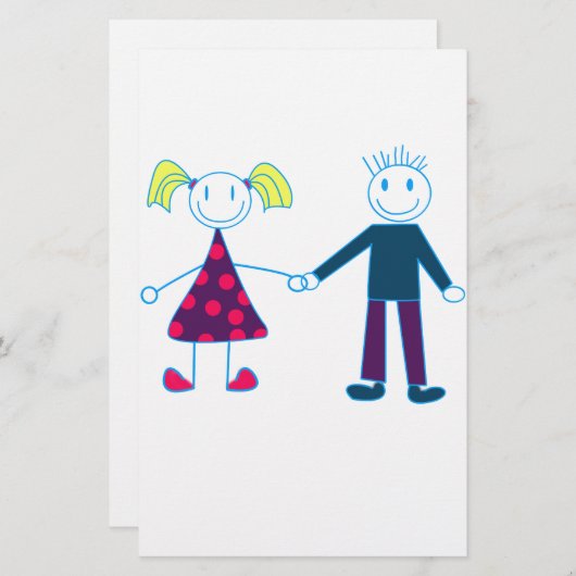 bord briefpapier (Voorkant / Achterkant)