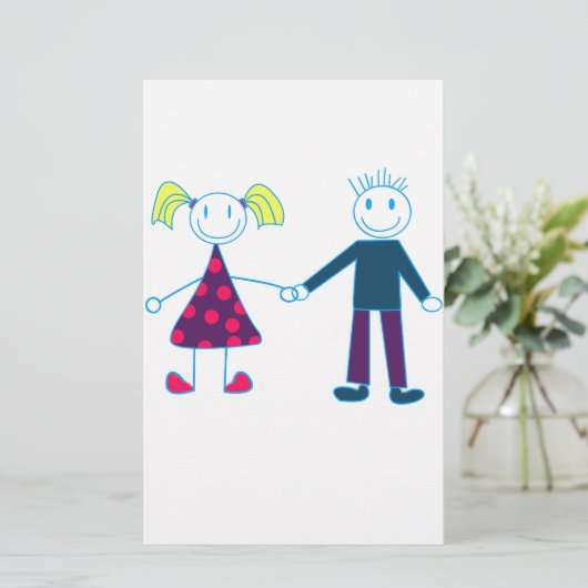 bord briefpapier (Staand voorkant)