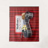 BORD BROADWAY Bat Mitzvah-fotoachtergrond Wandkleed (Voorkant)