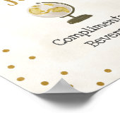 Bord bruiloftsfeest 'Brandstofstation Globe' Poster (Hoek)