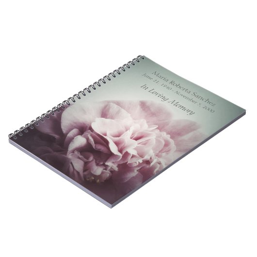 Bord camellia monument notitieboek (Linkerzijde)