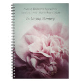 Bord camellia monument notitieboek (Voorkant)