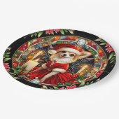 Bord Chihuahua Kerstman (Gekanteld)