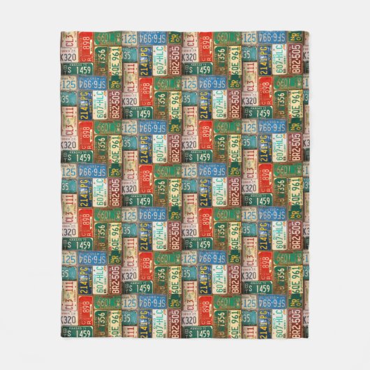 bord collectie achteraf fleece deken (Voorkant)