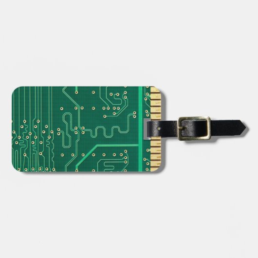 Bord computergeheugen bagagelabel (Voorkant horizontaal)