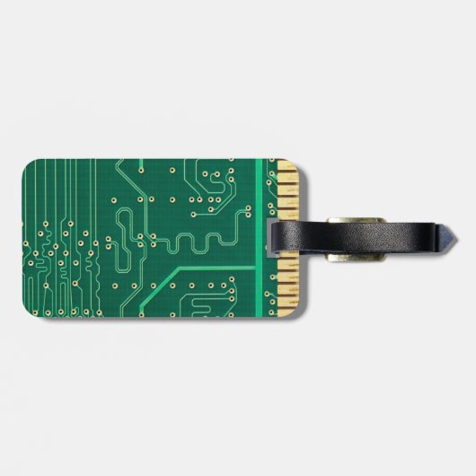 Bord computergeheugen bagagelabel (Achterkant horizontaal)