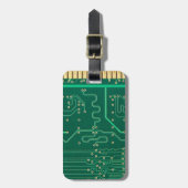 Bord computergeheugen bagagelabel (Voorkant verticaal)