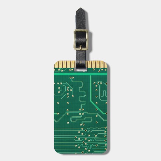 Bord computergeheugen bagagelabel (Voorkant verticaal)