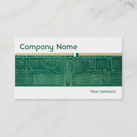 Bord computergeheugen visitekaartje (Voorkant)