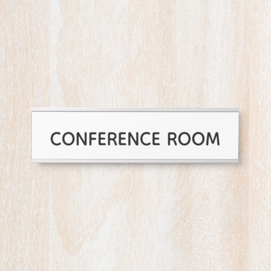 bord "Conferentiekamer" Deuren Deurbordje (Voorkant)