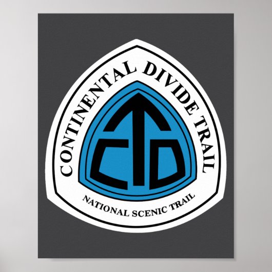 Bord Continental Divide Trail VS Poster (Voorkant)